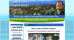 Desktop Screenshot of burbankhomeinspections.com